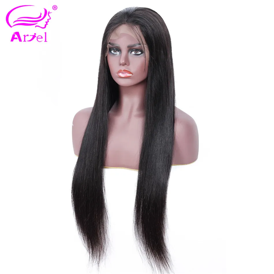 Прямые парики на кружеве 13 × 4, парики из натуральных волос на кружеве, детские индийские волосы, не Реми, бесклеевые парики на кружеве, коричневый парик из натуральных волос