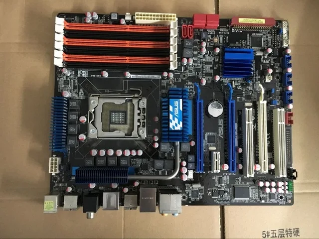 Оригинальная материнская плата для ASUS P6T SE LGA 1366 DDR3 24GB USB2.0 Core i7 Extreme/Core i7 X58 настольная материнская плата