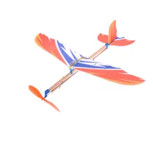 1 x DIY Пластиковый резиновый самолет модель самолета набор пены эластичный летающий самолет комплект модель самолета обучающая игрушка подарок