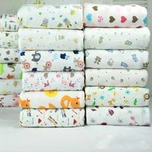 Heißer verkauf 50*175 cm stretchy strick jersey stoff durch halben meter gedruckt cartoon baumwollwirkware DIY baby kleidung stoff