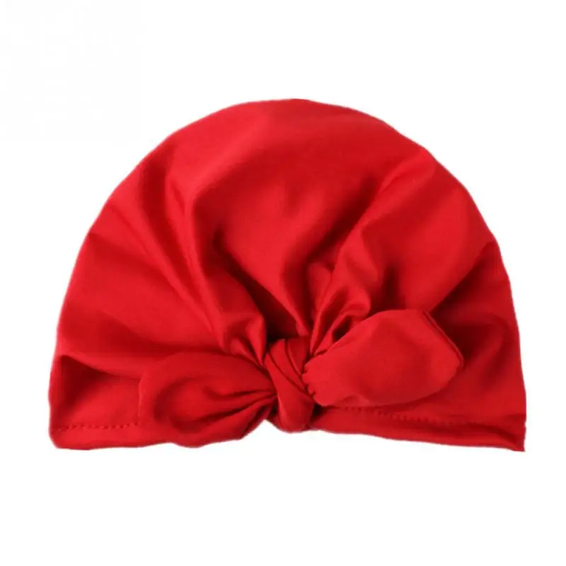 

Winter Baby Hat Infant Warm Soft Bowknot Hat Rabbit Ears Elastic Lovely Girls Beanies Cap for 0-3Y Newborn Knitted Cap Skullies