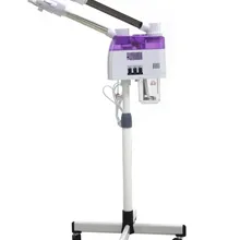 Популярная холодная и горячая машина для парения лица с двумя головками дизайн Пароварка инструмент для чистки кожи для салона лица увлажняющий спрей