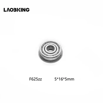 

10pcs F625-2Z F625ZZ 5*16*5mm Flanged Flange Miniature Steel Deep Groove Ball Bearings F625zz F625 zz 5x16x5mm for 3D Printer