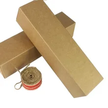 7x7x28 см большой крафт-бумага коробка для упаковки оливкового масла бутылка растительного масла лапша Пользовательские печати упаковка коробки длинные флип