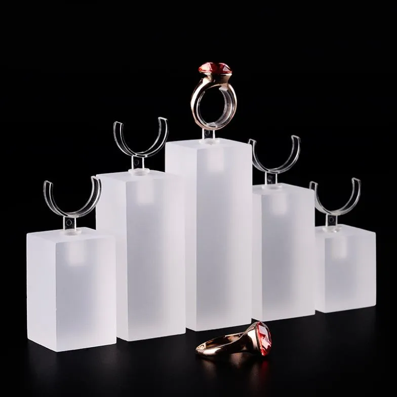  Lot of 5 Acrylic Frosted New Fashion Ring display Holder Ring Display Stand Acrylic Ring Stand Jewe