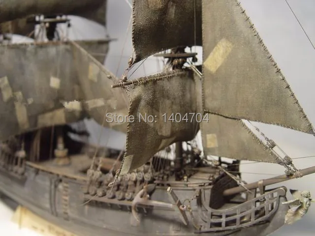 Модель NIDALE, масштаб 1/96, черный жемчуг, Пираты Карибского моря, деревянный парус, модель baot, комплект включает английскую спецификацию