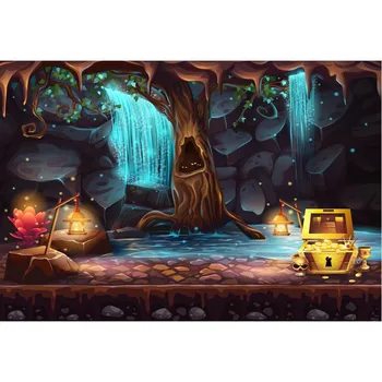 

Vinyl fairy tale Backdrops Tree Light for Kids Photo Booth Background for Photography Studio G-608