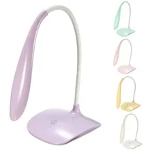 Модные стильные 3-х уровневый гибкая USB Перезаряжаемые сенсорный Сенсор Светодиодный лампа для чтения настольная лампа для кемпинга прикроватная лампа лучший подарок