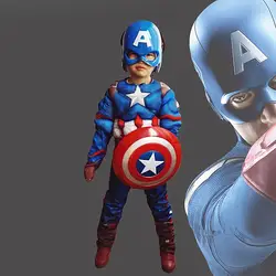 Детский костюм с мышцами Косплэй Мстители Капитан Америка капитан колготки костюм супергероя на Хэллоуин для мальчиков и девочек