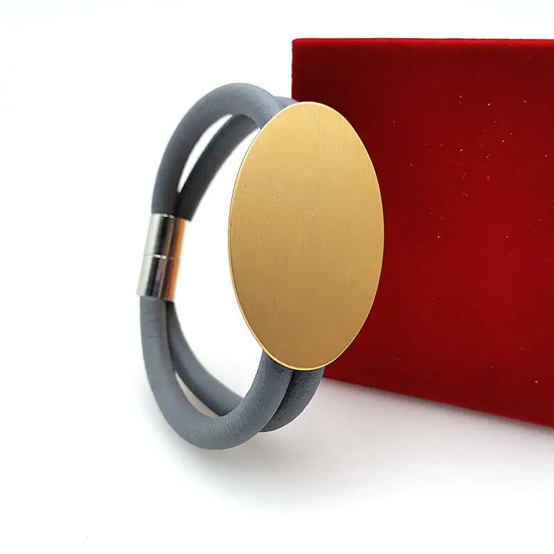 YD& YDBZ браслет с шармом Серая резиновая веревка ручная цепочка женские браслеты ювелирные изделия 6 стилей розовое золото и серебро часы браслет - Окраска металла: style 3