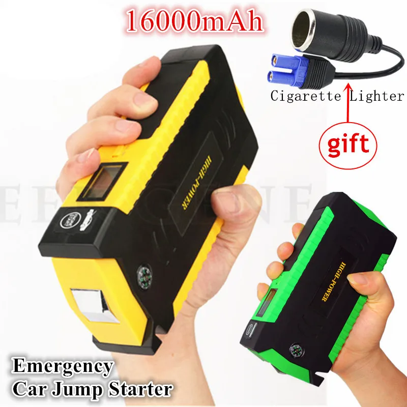 Multi-Function 16000mAh Car Jump Starter Portable 12V Petrol Diesel Starting Device Power Bank Charger For Car Battery Booster