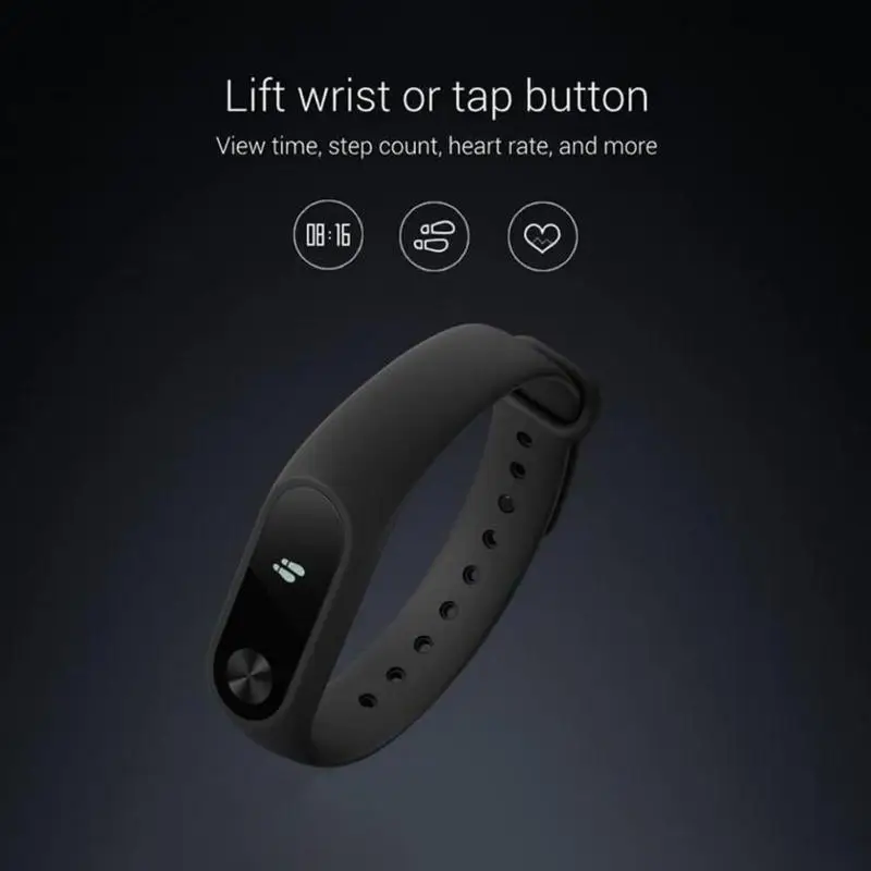 Xiaomi mi Band 2 умный фитнес-браслет OLED экран mi band 2 пульсометр браслет часы Xiao mi Band 2