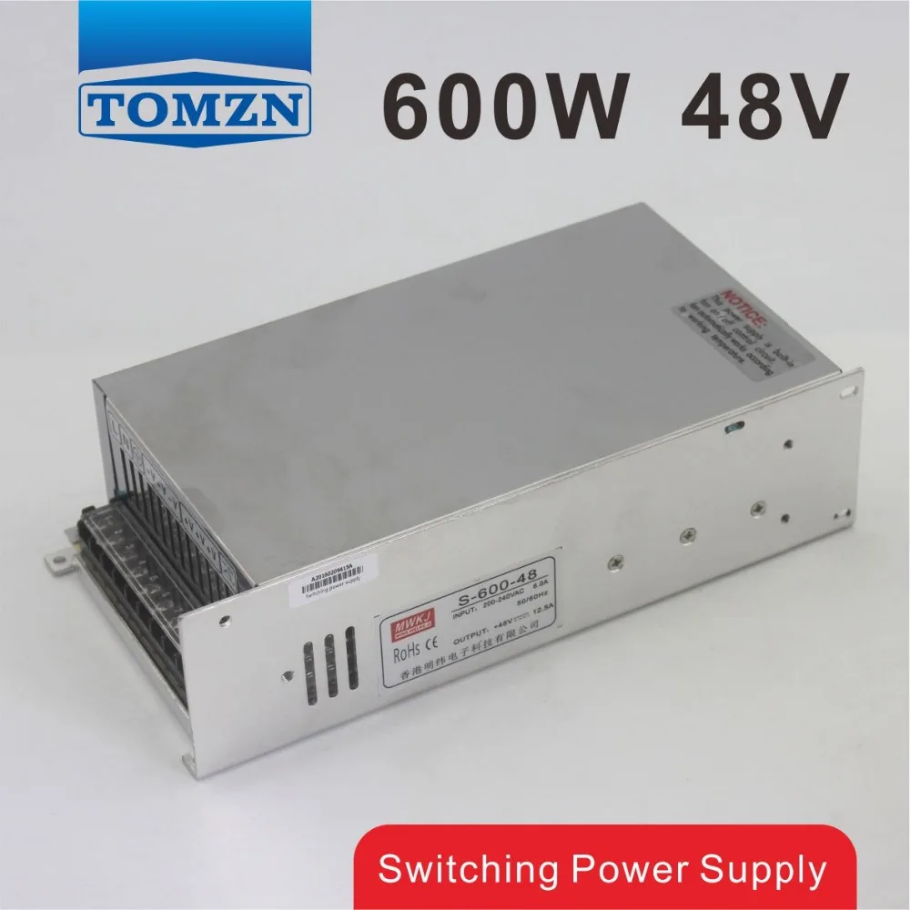 

600W 48V 12.5A 220V input Single Output Switching power supply for LED Strip light AC to DC