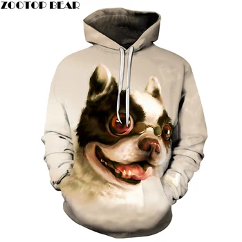 

3D Print Cool Puppy Hoodie Pullover Sweatshirts Harajuku Men Women Hoody Streetwear Coat Autumn Winter Drop ship ZOOTOP BEAR New