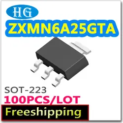 Smd ZXMN6A25GTA 100 шт. SOT223 N-канал 60 В 6.7A pdf внутри mosfet