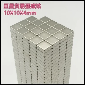 

magnet 10mmx10mmx4 block Rare Earth NdFeB Magnet 10x10x4mm Neo Neodymium Magnets Craft Model Sheet 10*10*4 10pc/lot