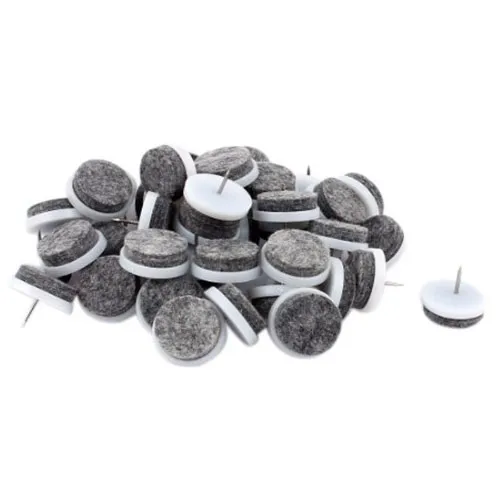 

20x Felt Feet Pad Skid Glide Nail Protector Furniture Chair Table Leg white 18Mm