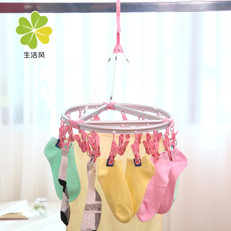 Multifunctional Hangers Clothing Pegs baby clip storage rack aluminum