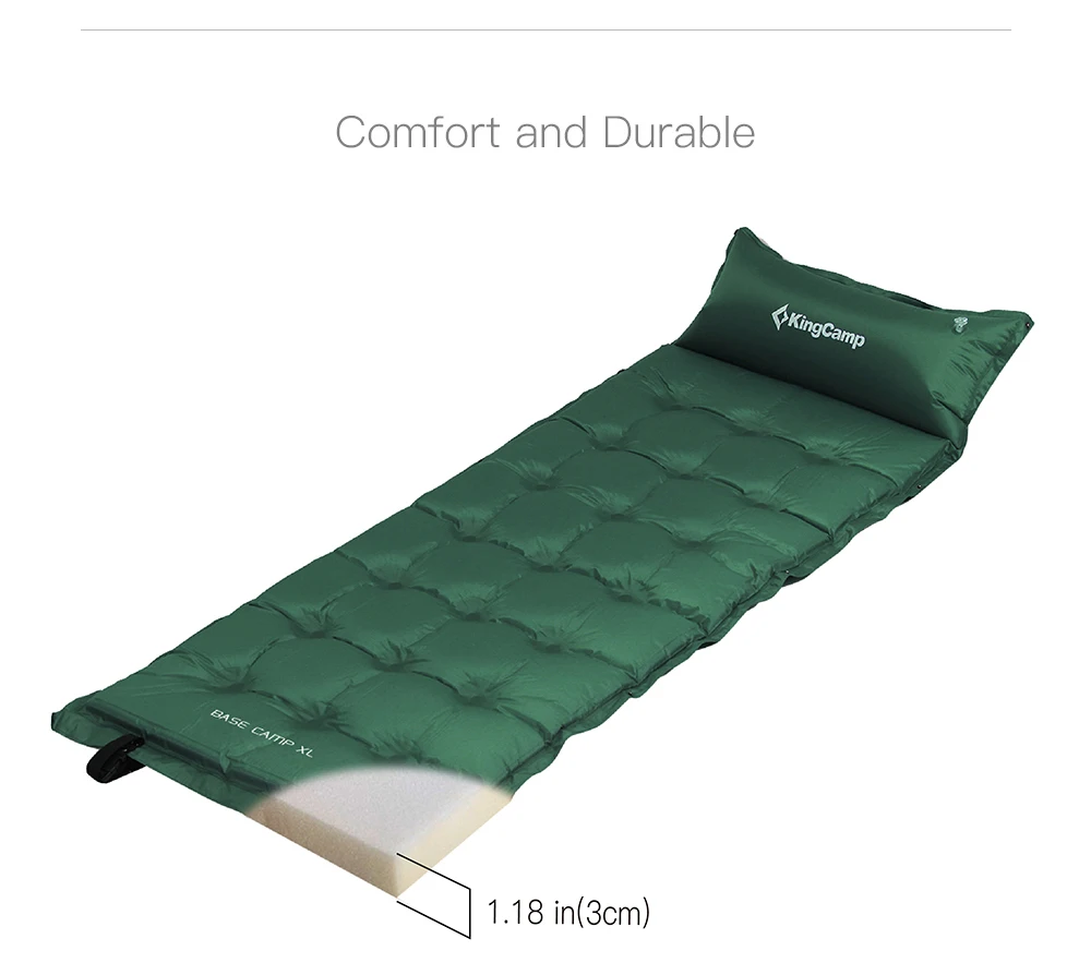 KingCamp-Mat-Self-Inflating-200cm-Camping-Pad-Sleeping-Mattress-with-Pillow-Inflatable-Bed-for-Outdoor-Camping-Hiking -3