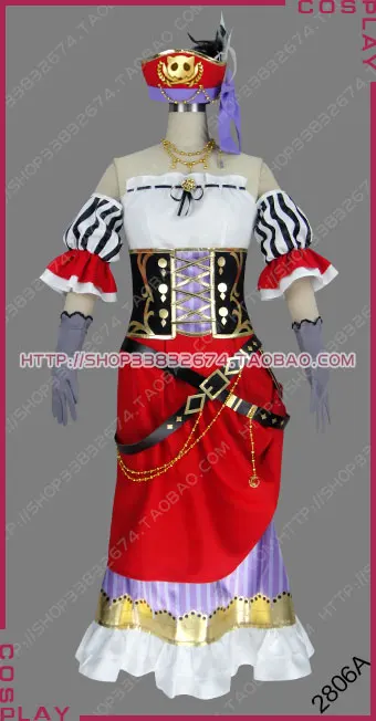 

Love Live! School Idol Festival Card Pirates Ver. Post-Idolization Nozomi Tojo Dress Cosplay Costume S002