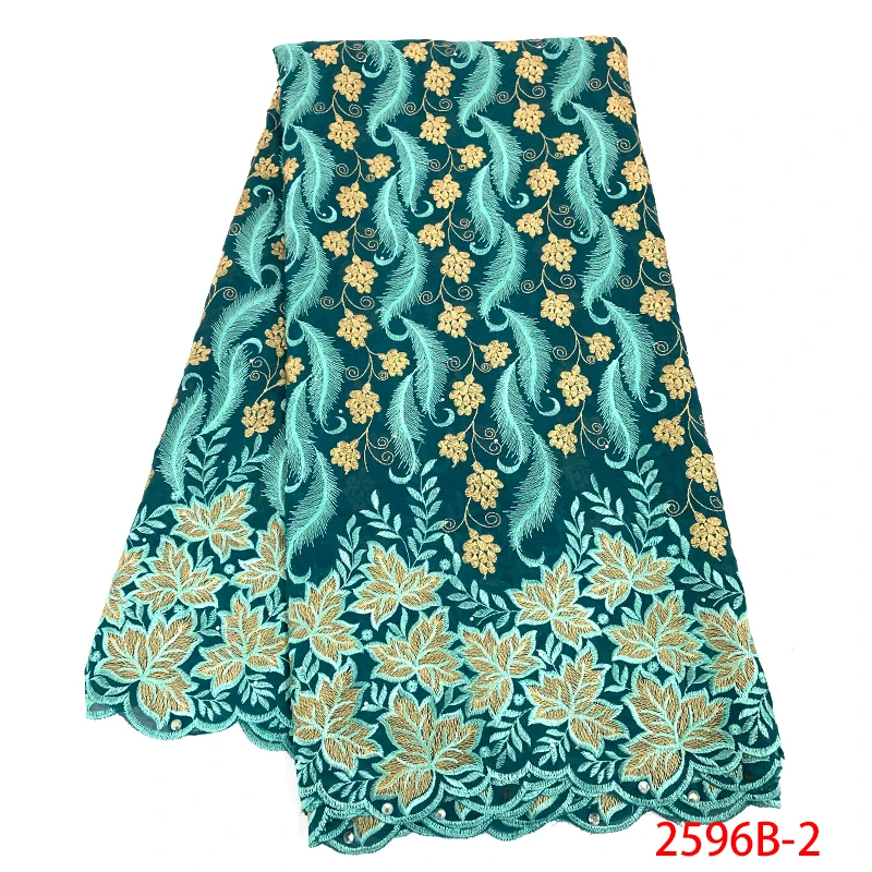 

african fabric lace Best Selling Swiss Voile Lace In Switzerland latest high quality nigerian fabrics with stones KS2596B-2