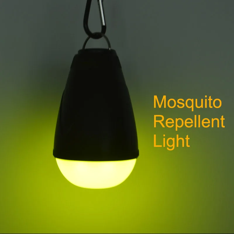 USB Перезаряжаемый ультра яркий светодиодный светильник с защитой от комаров зеленый светильник водонепроницаемый светильник ing для палаток, кемпинга, рыбалки