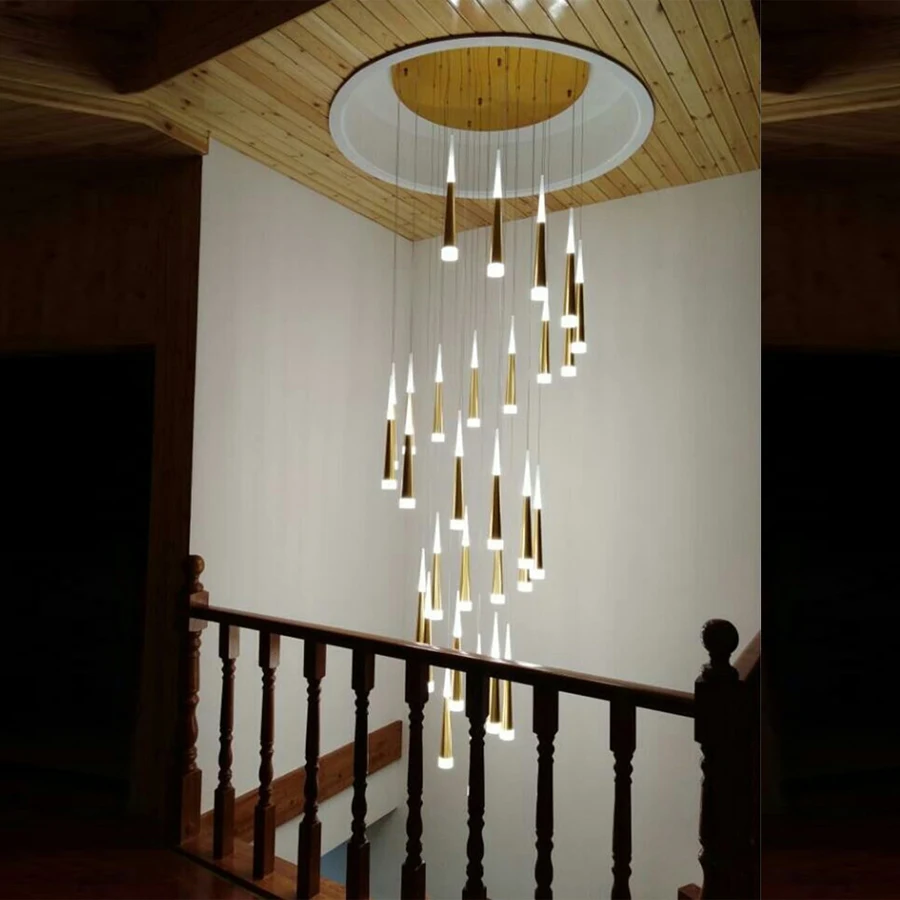 Staircase Hanging Lighting LED Pendant Lamps for Kitchen Hanging Light