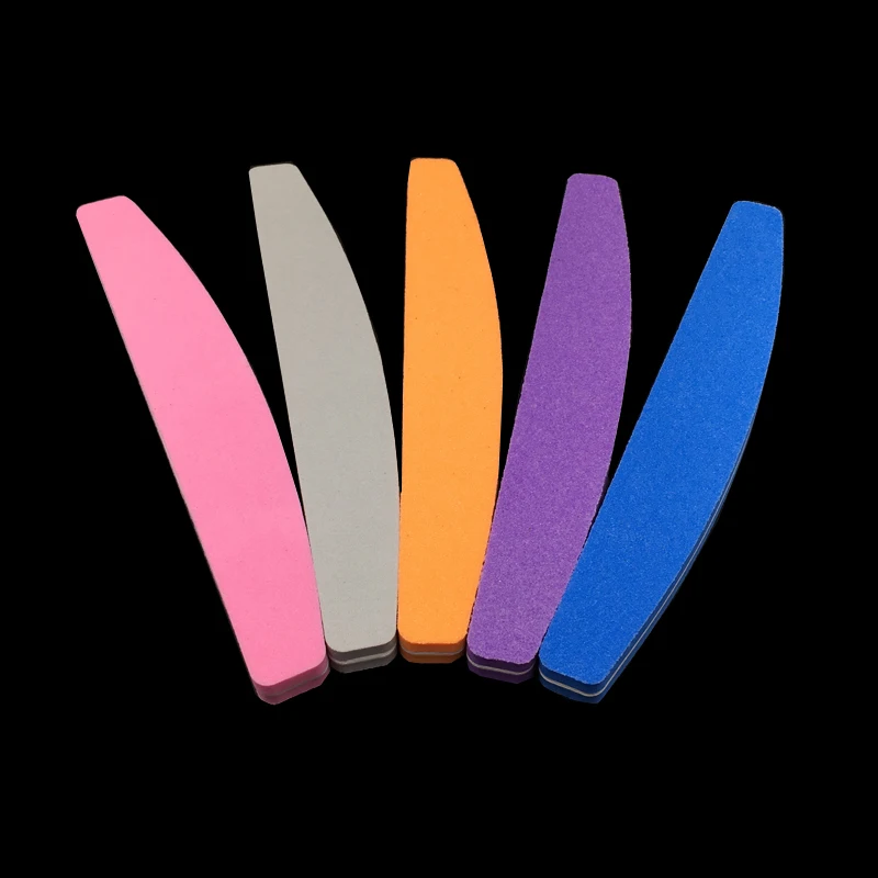 

2pcs Double Side Nail Files Buffer 100/180 Colorful Lime A Ongle Nail Art Tools Sanding Buffing Manicure Nail Files Sponge Limas