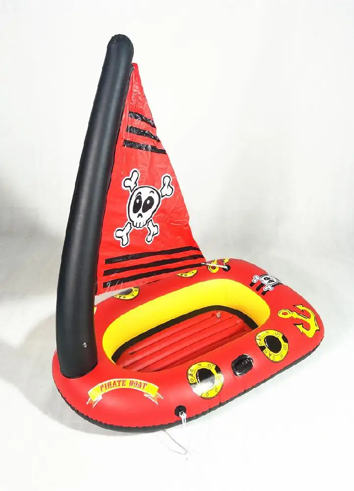 Kidlove Children Inflatable Pirate Ship Water Toy Swimming Ring Inflatable Seat Thickening Version