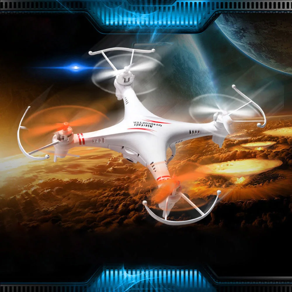 Mini 4 Channel 6-Axis Gyro 2.4GHz LED Light RC Drone Quadcopter Helicopter Toy w