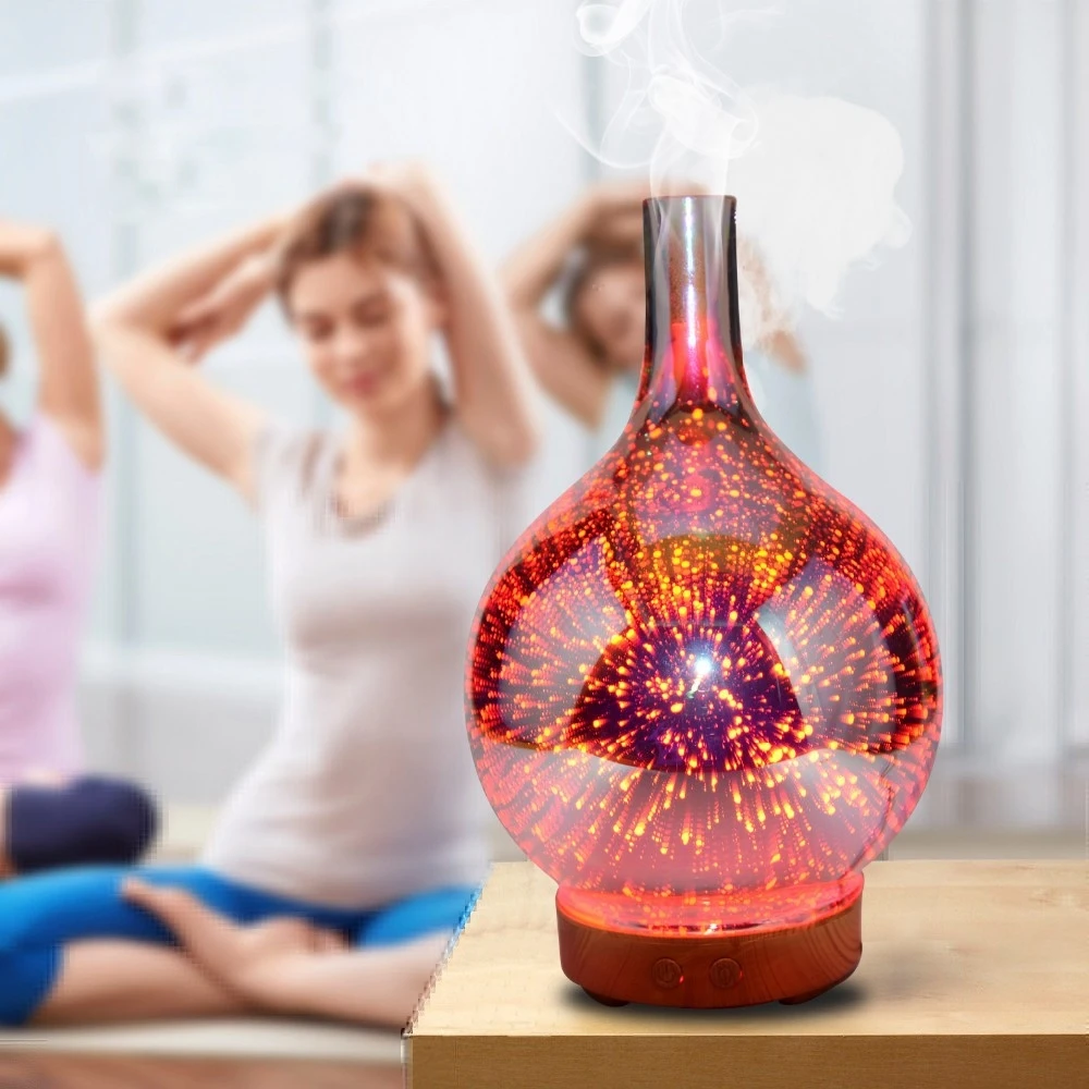 

Mini Humidifier Sprayer 3D Star Fireworks Effect Home Aromatherapy Furnace Creative Aromatherapy Lights Aroma Furnace Home