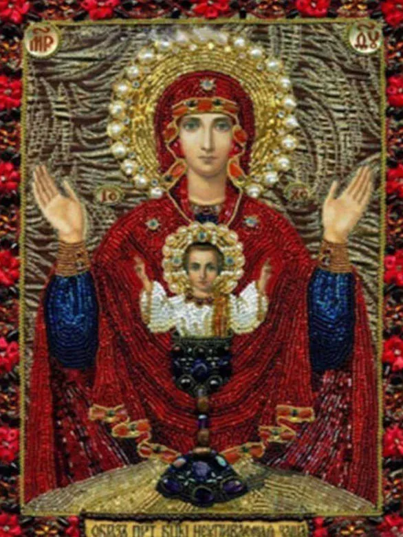 Алмазная мозаичная икона алмазные картины Стразы Pictires Алмазная картина Полная площадь сверло религиозный с Девой Марией - Цвет: 8