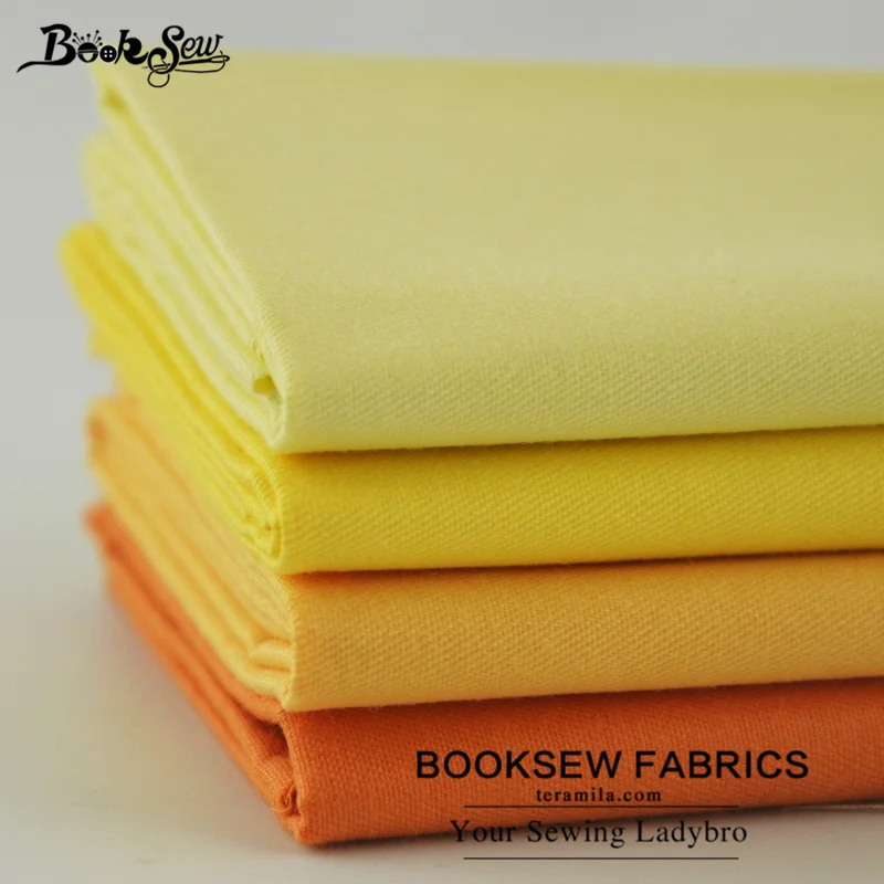 Booksew хлопчатобумажная ткань 25 шт сплошной цвет очаровательные пакеты жир четверти домашний текстиль для постельных принадлежностей стеганая одежда пэчворк см