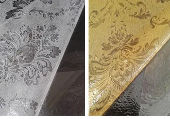 

No Gluey Electrostatic Window Glass Stickers Home Decor White/Gold Glass Film High Privacy Bathroom Glass Paper Size 45*200cm
