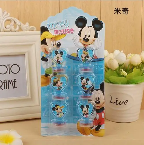 

Kids Cartoon  Micky Self Inking Plastic Oil Stamp Children Rubber Stampers for DIY Scrapbook DIY Photo Album Cards