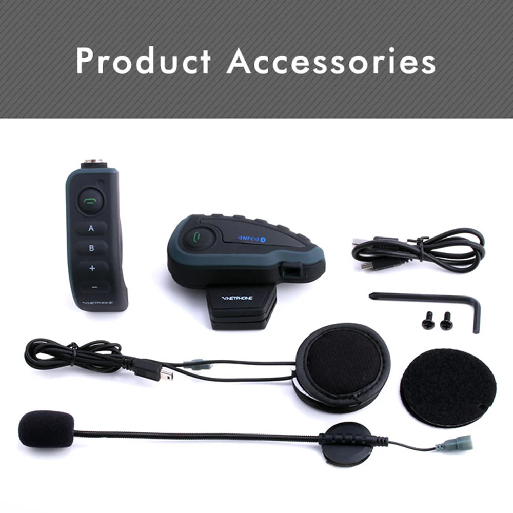 

Motorcycle Bluetooth Helmet Headsets Intercom for 5 riders BT Wireless intercomunicador Interphone MP3 Motor Earphone Headphone