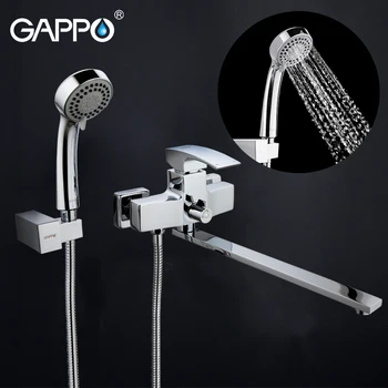 

GAPPO Bathtub faucet brass bath tub mixer rainfall shower set Bath tub taps wall mounted waterfall bath faucets