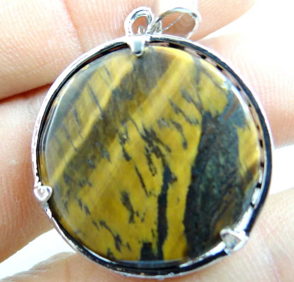 Natural Stone Quartz Crystal tiger eye Turquoises pendant for diy jewelry making necklace Accessories10pcs