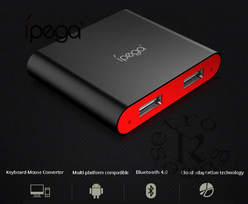  Ipega PG-9096 USB Bluetooth Keyboard-Mouse Converter for Smartphone/Tablet for FPS games/RoS/Knives