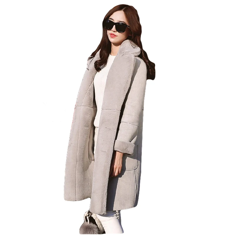 Wmwmnu new fashion women jackets casual loose suede lether Thicken high thermal women long coat plus size winter pink coats 349a