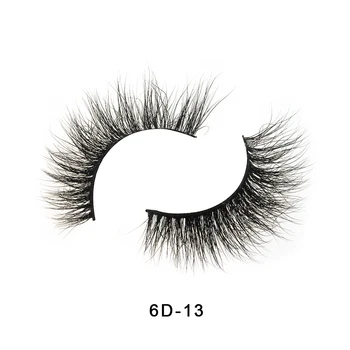 

Wholesale make up 100% real siberian 6d Mink Eyelashes with private label