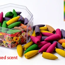 70 шт. большие конусы обратного благовония пуля обратного медитации s сандалового дерева роза Жасмин несколько вариантов башня для благовоний