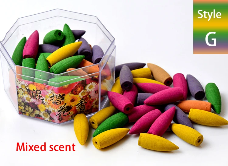 70PCS Big Cones Backflow Incense Bullet Backflow meditation Incenses