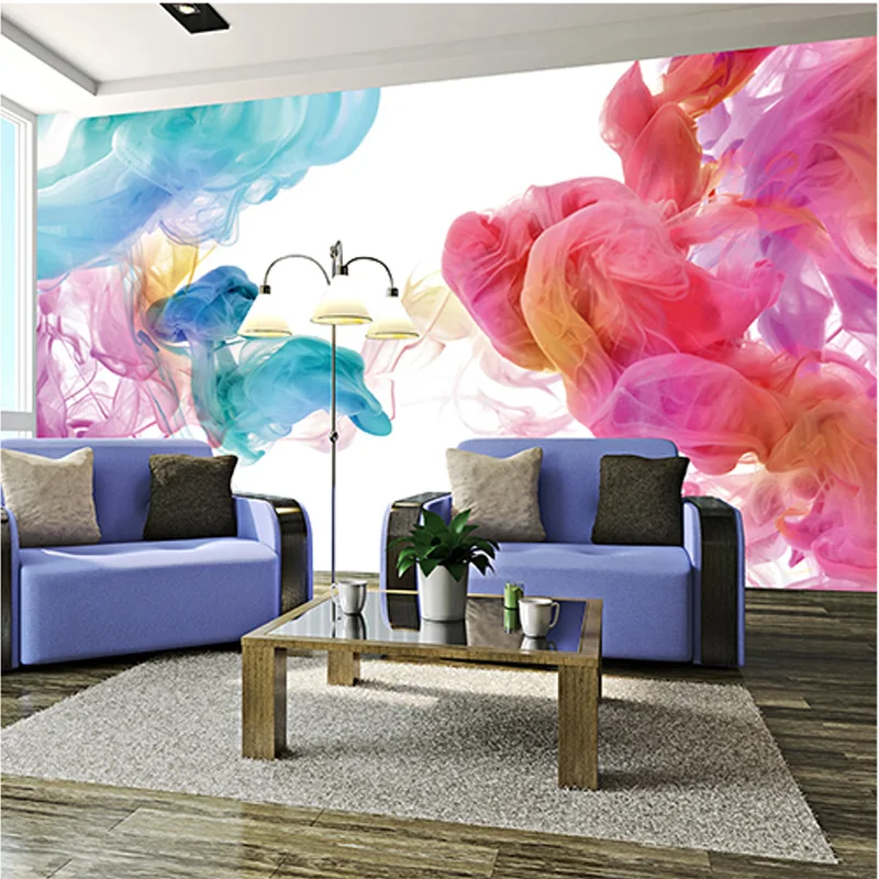 

Customized Any Size Eco-friendly Non-woven Abstract Graffiti Mural Wall Paper Bedroom Living Room Backdrop Wall Paper Home Decor