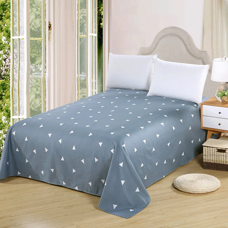 

1PC Flat sheet without Pillowcase 100% Cotton 160cm*230cm/200*230cm Home Textile for Bedroom