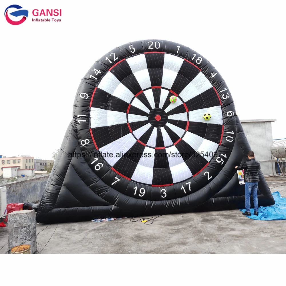 2018 New fashion game 0.55mm pvc inflatable soccer dart board soccer
