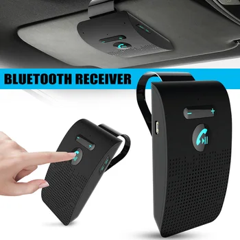 

New Universal Bluetooth Receiver Car Kit Wireless Handsfree Speaker Phone Visor DOM668