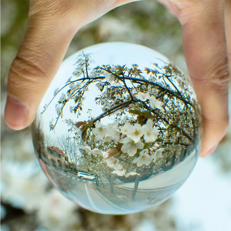 K9 Artificial Crystal Ball Sphere Lens Photography Prop Glass Decoration Magic Globe Modern Home