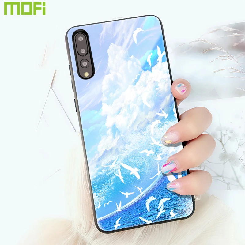 Для Huawei Honor V20 чехол для P20 Чехол Mofi Lite Nova 3E 3 3I 4 8X Max мультяшный кот лимон |