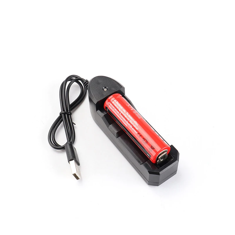 

2PCS 3.7V 1000mA Plastic USB IC full charge auto stop Intelligent Smart Charger for 10440/ 14500/ 16340 /16650 Lithium Battery